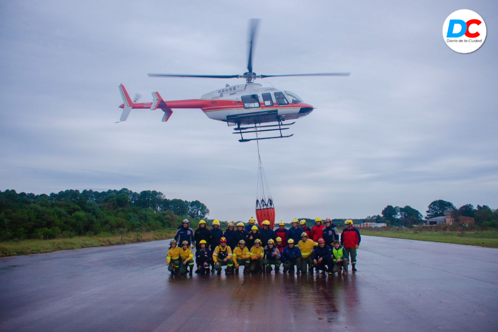 Agentes de distintos organismos se capacitaron en Apóstoles sobre el uso de medios aéreos en la lucha contra los incendios 1 Diseno sin titulo2 3