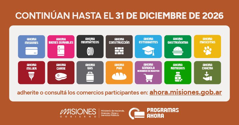 PROGRAMAS AHORA CONTINUARAN
